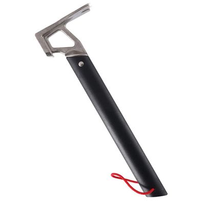 Wakauto Aluminum Alloy Handle Steel Hammer Camping Hammer Tent Stake Puller Portable Wood Handle
