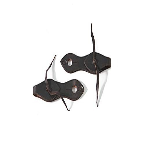 Downunder Horsemanship Plain Slobber Straps (Chocolate, Two-Piece)