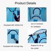 OULLYY 1-2 Person Portable Pop Up Shower Privacy Shelter Tents with 3 Windows, Waterproof Anti-UV Picnic Camping Fishing Shelter Tent, Outdoor Dressing Room Beach Isolation Sun Shelter (Camouflage) view 3