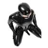 BERMEL Men's Shiny Patent Black Leather cat Suit Full Body Men Sexy Latex Tight Zipper Jumpsuit Rubber Clothing (XL) view 2