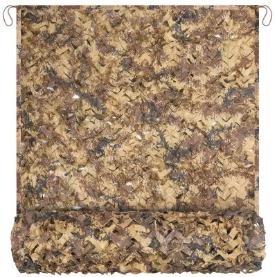 Yeacool Burlap Camo Netting Mesh Camouflage Netting Hunting Blind Net for Military Theme Party Decorations Backdrop Sunshade Car Cover Camping Shooting (Digtial Desert, 13ftx20ft, 4m*6m)