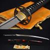 GLW Sword Hand Forged Full Tang Japanese Samurai Katana Sword 1060 High Carbon Steel Flower Alloy Tsuba Oil Quenched Mirror Surface Blade view 1