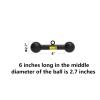 YIXUAN FITNESS Close Grip LAT Pull Down Bar Dog Bone for Finger and Back Strength Training (Color : D 2.7" and Long 6") view 2