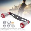 95MM Left Right Fishing Wheel Knob Replacement, Carbon Metal Reel Handle Reel Rocking Handle Grip(RED) view 2