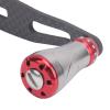 95MM Left Right Fishing Wheel Knob Replacement, Carbon Metal Reel Handle Reel Rocking Handle Grip(RED) view 4