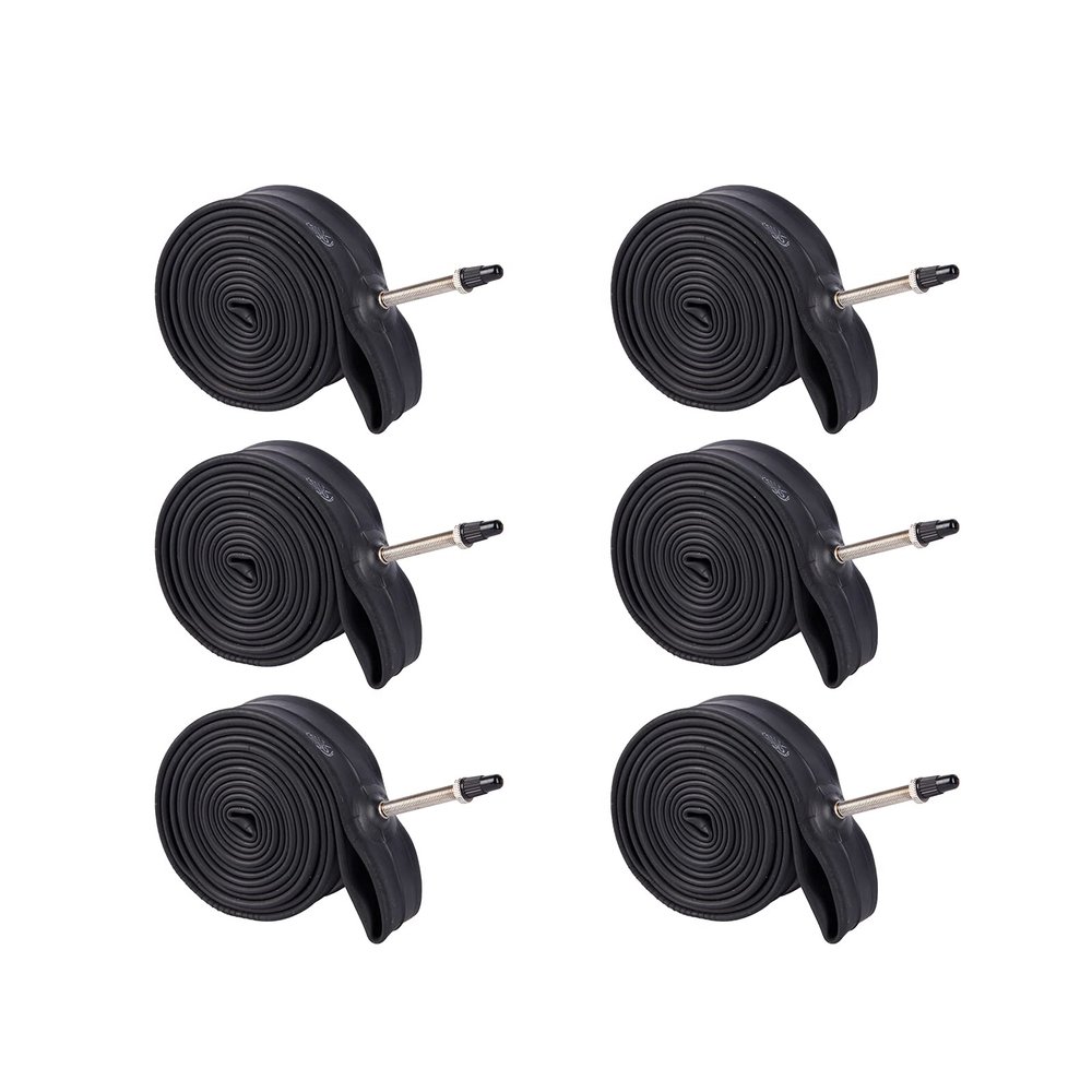 BWSHLF 700x18/25C Bike Inner Tube Bicycle Replacement Butyl Inner Tube with 60mm Presta Valve for Road Bikes (6 Pack)