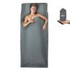 Frelaxy Sleeping Bag Liner, Adult Sleep Sack & Travel Sheets & Travel Sleep Sack for Backpacking, Hotel, Hostels & Traveling, Comfy & Easy Care Adults & Kids (Dark Gray - No Zipper) view 1