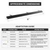 AA-Racks Steel 47" Ladder Rack Wind Deflector,Van Rack Accessory for Model X202 Series Black view 2