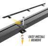 AA-Racks Steel 47" Ladder Rack Wind Deflector,Van Rack Accessory for Model X202 Series Black view 3