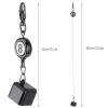 Pool Cue Chalk Bag with Retractable Key Ring, Billiards Snooker Pool Cue Chalk Holder with Belt Clip -Retractable Pool Table Accessories view 2