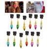 SOLUSTRE 24pcs Christmas Beard Ornaments Clips Decorative Bell Beard Baubles for Facial Hair Reusable Clips for Holiday Hair Decor for Men and Women Random Color view 4