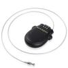 Newdeport Snowboard Cable Lock: 29.5 Inch Retractable Steel Cable - Bike, Helmet, Luggage, Stroller, Travel & Mini Ski Lock - Black view 1