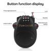 Newdeport Snowboard Cable Lock: 29.5 Inch Retractable Steel Cable - Bike, Helmet, Luggage, Stroller, Travel & Mini Ski Lock - Black view 2
