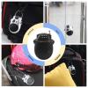 Newdeport Snowboard Cable Lock: 29.5 Inch Retractable Steel Cable - Bike, Helmet, Luggage, Stroller, Travel & Mini Ski Lock - Black view 4