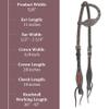 Circle Y Bronco Blue Texas Flower One-Ear Headstall | Durable Western Horse Tack with Double-Ply Leather & Tie Bit Ends | for Horse Shows, Trail Rides & Equestrian Sports, Chocolate, One Size view 4