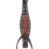 Circle Y Bronco Blue Texas Flower Durable Leather 5/8" Browband Headstall with Standard Cheek Style, Tie Bit Ends & Adjustable Length | Western Horse Tack for Riding & Shows, Chocolate, One Size view 3