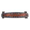 Circle Y Bronco Blue Texas Flower Durable Leather 5/8" Browband Headstall with Standard Cheek Style, Tie Bit Ends & Adjustable Length | Western Horse Tack for Riding & Shows, Chocolate, One Size view 4