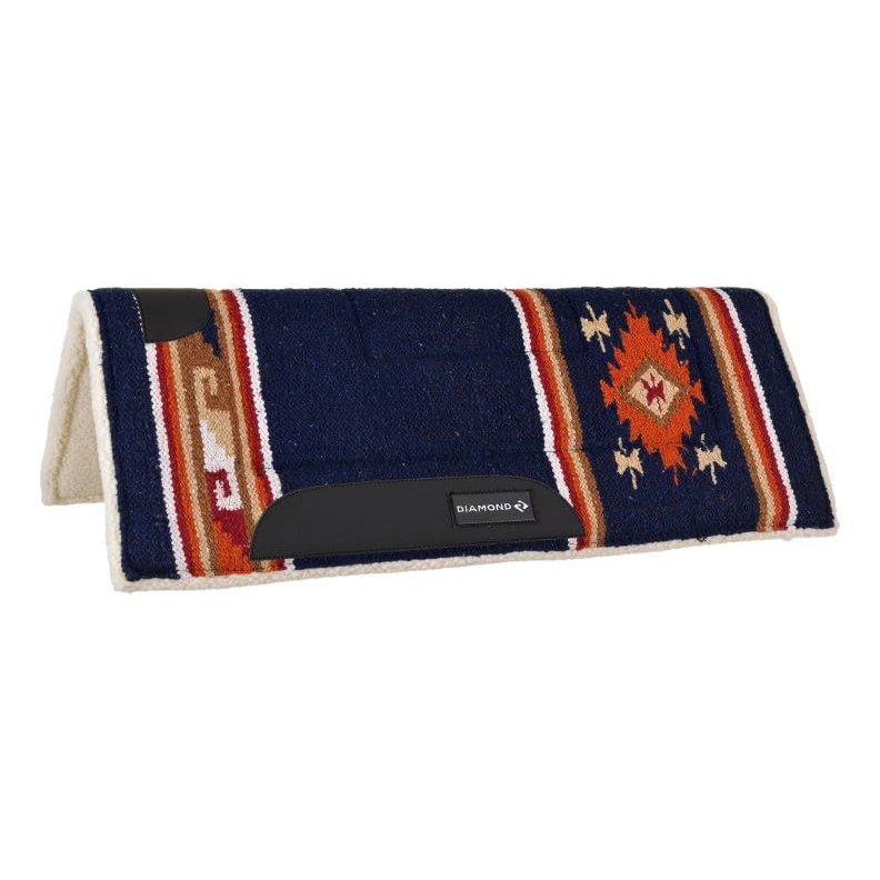 Reinsman Circle Y Diamond R Saddle Pads, Fleece Pony/Barrel Pad- Navy (106-DD7-NYF)