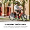 Schwinn Meridian Adult Tricycle Bike, Mens and Womens Three Wheel Beach Cruiser, 26-Inch Wheels, Low Step-Through Frame, Wide Seat, Rear Folding Basket, Single-Speed, Green view 3