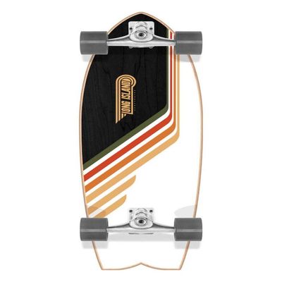 Long Island Manly 30"x9.75"x19" Surfskate Skateboard, Adult Unisex, Multicolor (Multicolor), 9.75" x 30.0