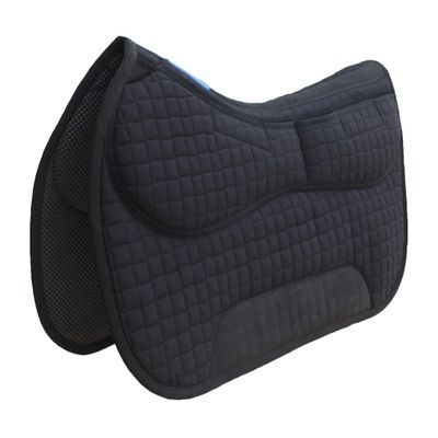 CHALLENGER 26" x 16" Western Quilted Neoprene Saddle Pad w/Foam Inserts Black 39TS12BK