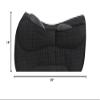 CHALLENGER 26" x 16" Western Quilted Neoprene Saddle Pad w/Foam Inserts Black 39TS12BK view 3