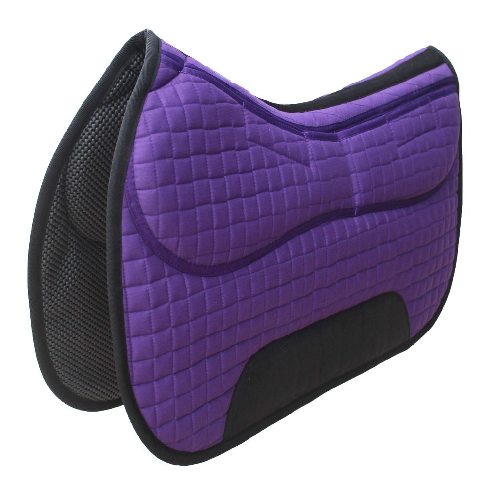 CHALLENGER 26" x 16" Western Quilted Neoprene Saddle Pad w/Foam Inserts Purple 39TS12PR