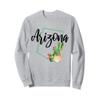 Arizona Pride State Map Cactus Vintage Arizona Sweatshirt view 1