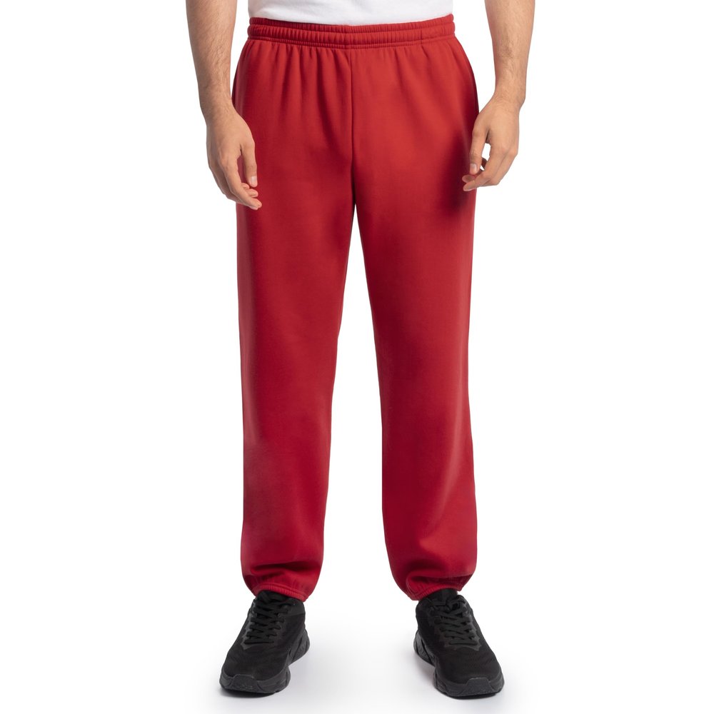 Fruit of the Loom Men's Eversoft Fleece Sweatpants & Joggers, Sweatpants-Red, 3X-Large