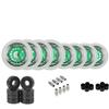 Labeda Gripper Asphalt Outdoor Inline Roller Hockey Wheels + Hybrid Ceramic Bearings 76mm 83A White view 1