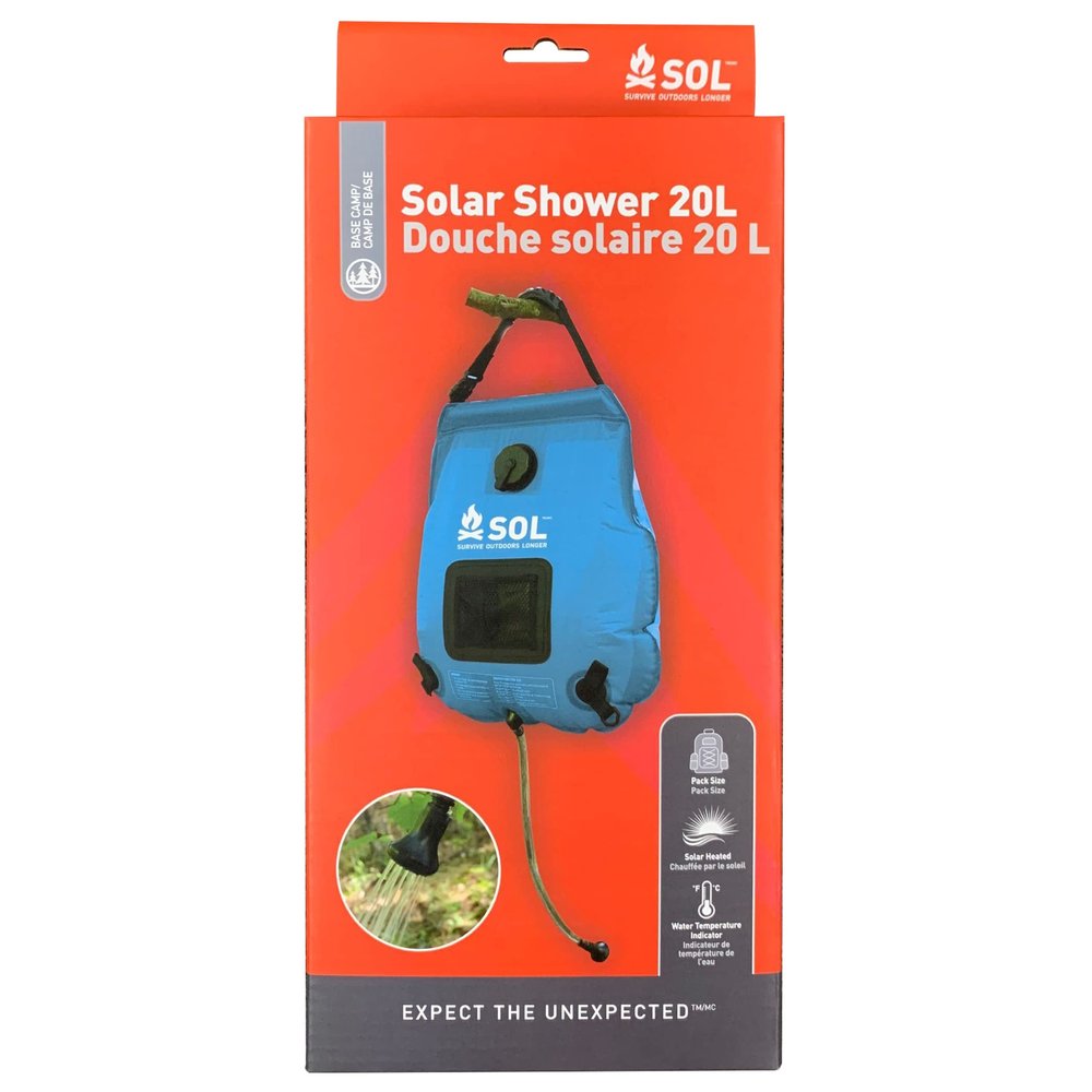 S.O.L. Survive Outdoors Longer Camping Shower 20L