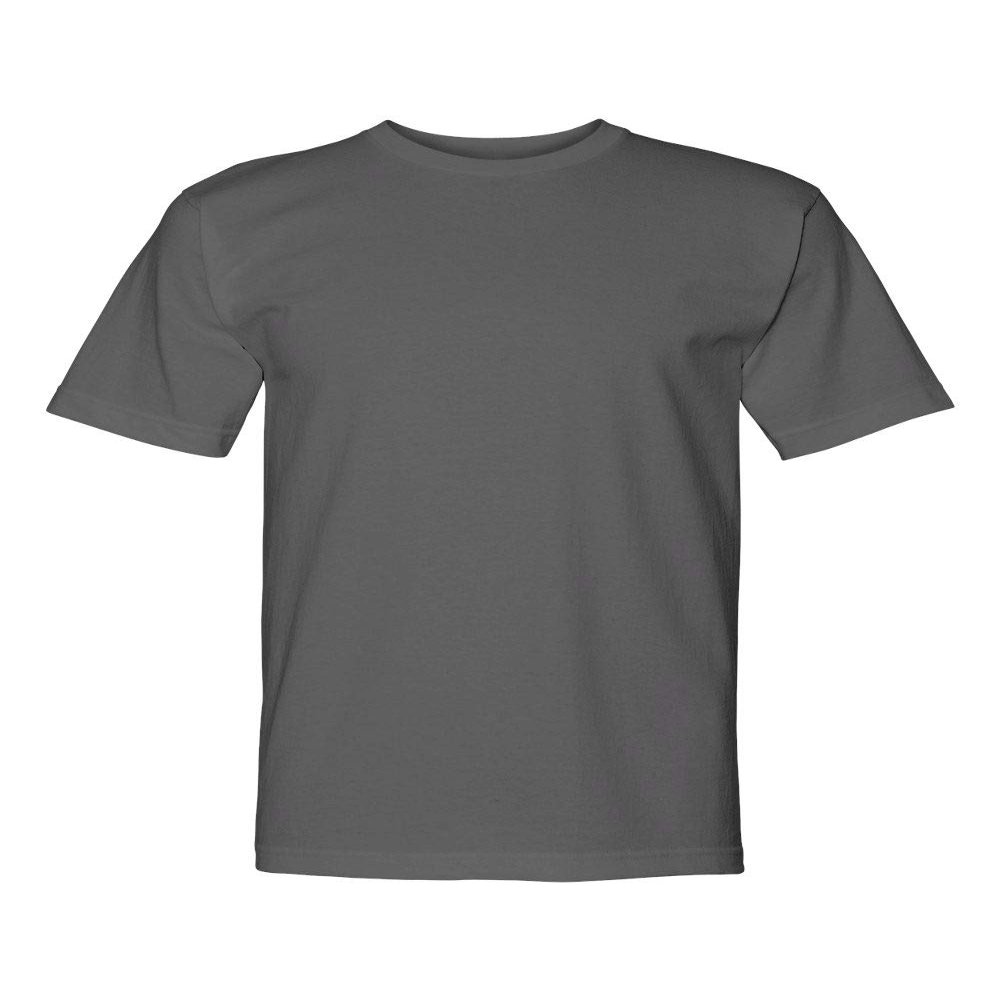 Bayside USA-Made 100 Cotton Short Sleeve T-Shirt, 2XL, Charcoal