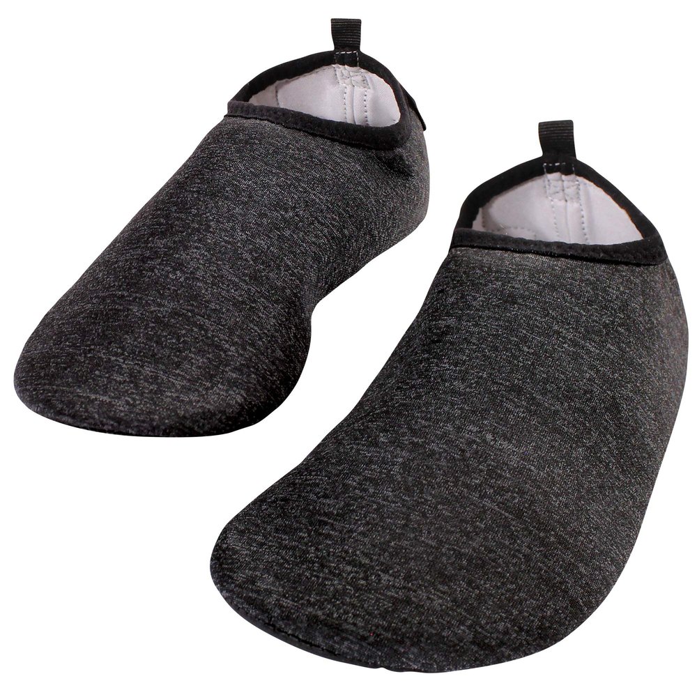 Hudson Baby Unisex-Child Water Shoes for Sports, Yoga, Beach and Outdoors, Kids and Adult-Heather Charcoal, 32-33/1 Little Kids