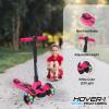 Hover-1 Vivid Folding Kick Scooter for Kids (5+ Year Old) | Features Lean-to-Turn Axle, Solid PU Tires & Slim-Design, 110 LB Max Load Capacity, Safe, Pink view 3