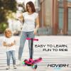 Hover-1 Vivid Folding Kick Scooter for Kids (5+ Year Old) | Features Lean-to-Turn Axle, Solid PU Tires & Slim-Design, 110 LB Max Load Capacity, Safe, Pink view 4