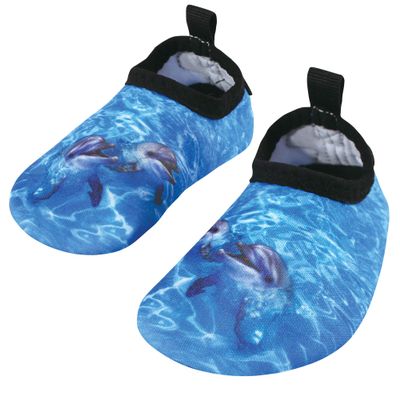 Hudson Baby Baby, Kids and Adult Water Shoes for Sports, Yoga, Beach and Outdoors, Baby and Toddler Dolphins, 8 Toddler