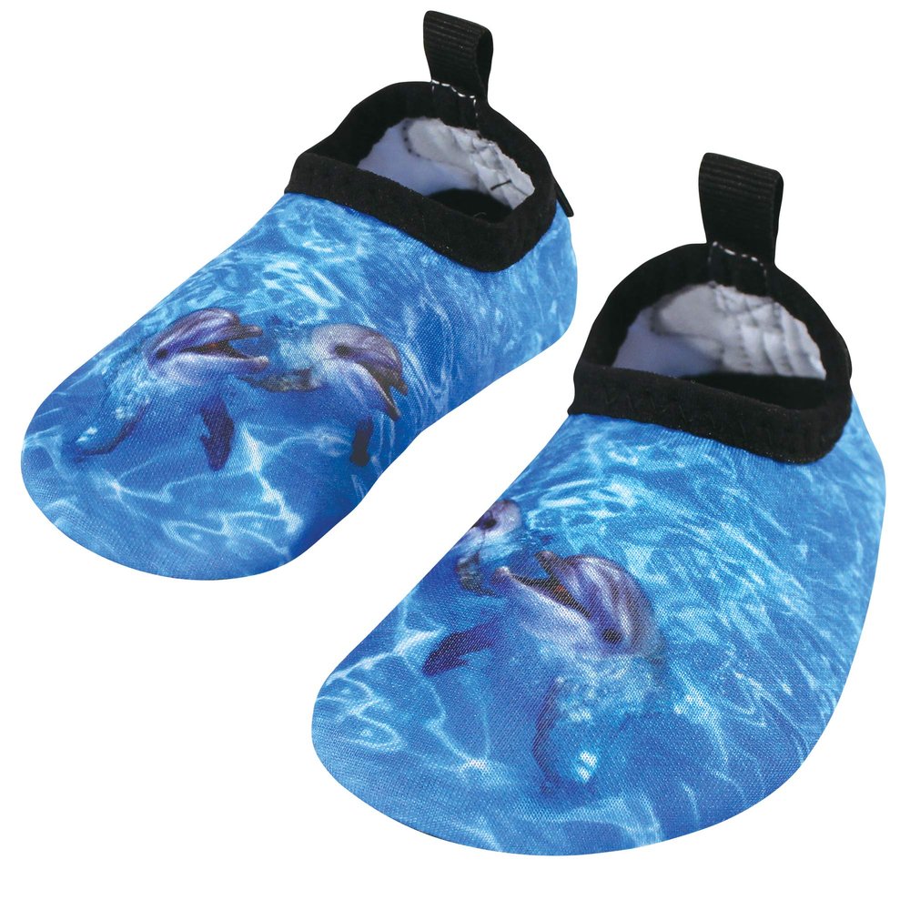 Hudson Baby Baby, Kids and Adult Water Shoes for Sports, Yoga, Beach and Outdoors, Baby and Toddler Dolphins, 8 Toddler