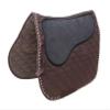 CHALLENGER Horse Saddle Pad English Quilted All-Purpose Shock Absorbing Gel Brown 72TS17BR view 1