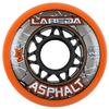 Labeda Gripper Asphalt Outdoor Inline Roller Hockey Wheels + Hybrid Ceramic Bearings 76mm 85A Orange view 2