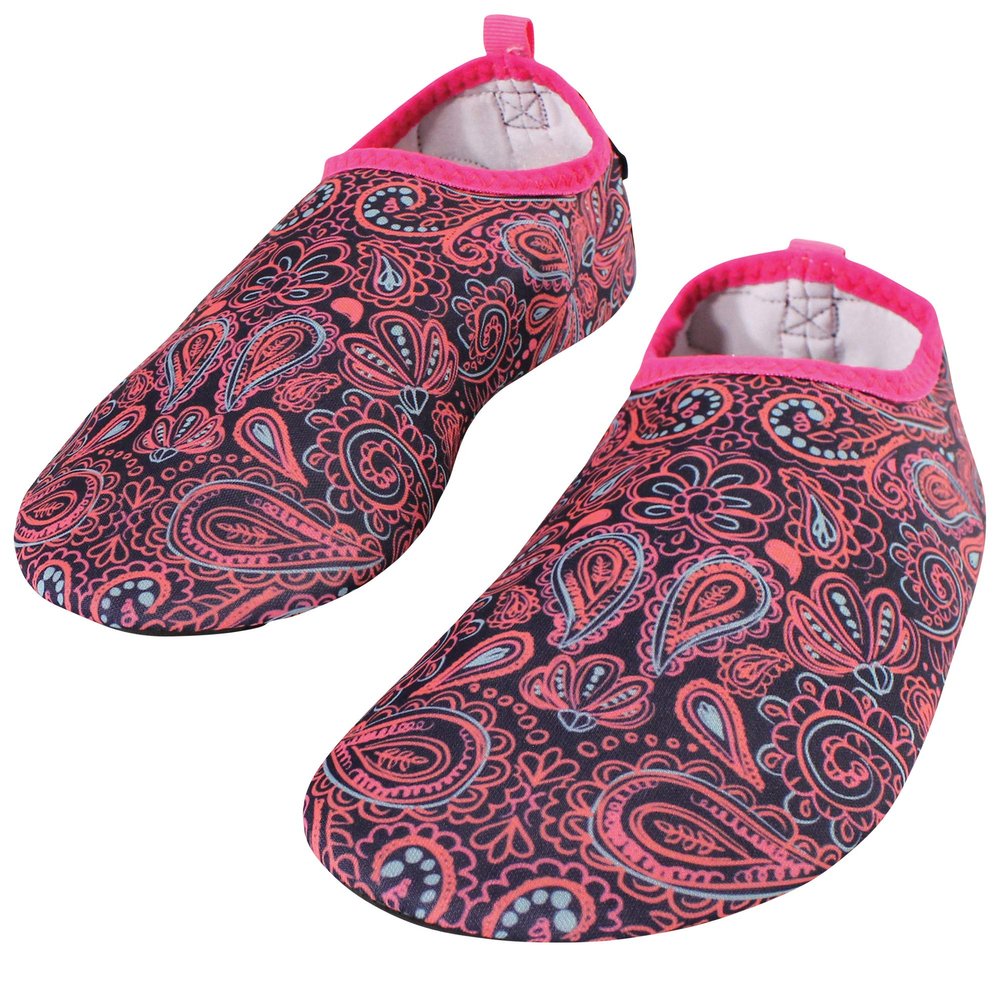 Hudson Baby Unisex-Child Water Shoes for Sports, Yoga, Beach and Outdoors, Kids and Adult-Paisley Punch, 28-29/11 Little Kids
