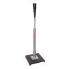 CHAMPRO Brute Spring-Loaded Batting Tee with Flexible Top and Weighted Base, Professional Grade Materials and Adjustable Height for Baseball and Softball,Silver view 1