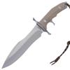 United Cutlery Rambo Last Blood Heartstopper Knife And Leather Sheath - Officially Authorized By Stallone, 7Cr17 Stainless Steel Blade, Micarta Handle, For Movie Memorabilia Collectors view 1
