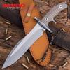 United Cutlery Rambo Last Blood Heartstopper Knife And Leather Sheath - Officially Authorized By Stallone, 7Cr17 Stainless Steel Blade, Micarta Handle, For Movie Memorabilia Collectors view 3