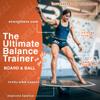 The Skill Board Mini - Wooden Balance Board - Travel-Size Balance Trainer for All Sports, Gym, Standing Desk - Incl. Fitness Ball, Ball Pump, Grip Tape view 2