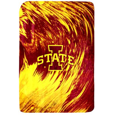 College Covers Everything Comfy Iowa State Cyclones Color Swept Soft Throw Blanket, 30" x 40"