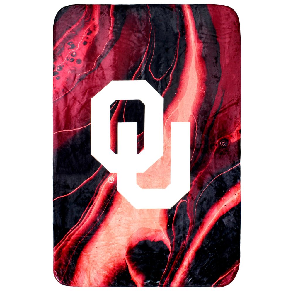 College Covers Everything Comfy Oklahoma Sooners Color Swept Soft Throw Blanket, 42" x 60"