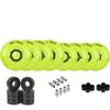 Labeda Addiction Roller Hockey Wheels + Hybrid Ceramic Bearings Yellow 76mm 76A view 1