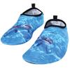 Hudson Baby Unisex-Child Water Shoes for Sports, Yoga, Beach and Outdoors, Kids and Adult-Dolphins, 34-35/2 Little Kids view 1