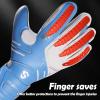 Sportout Youth&Adult Goalie Goalkeeper Gloves,Strong Grip for The Toughest Saves, with Finger Spines to Give Splendid Protection to Prevent Injuries,3 Colors (Blue, 7) view 2