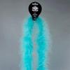 ZUCKER Marabou Feather Boas - Fluffy Costume Accessories, for Halloween Party, Carnival, Crafts, Dancing - Light Turquoise - 3-Pack view 4